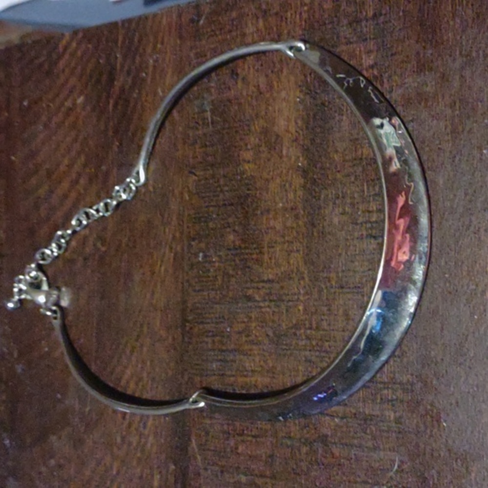 Chicos Silver toned Collar Necklace